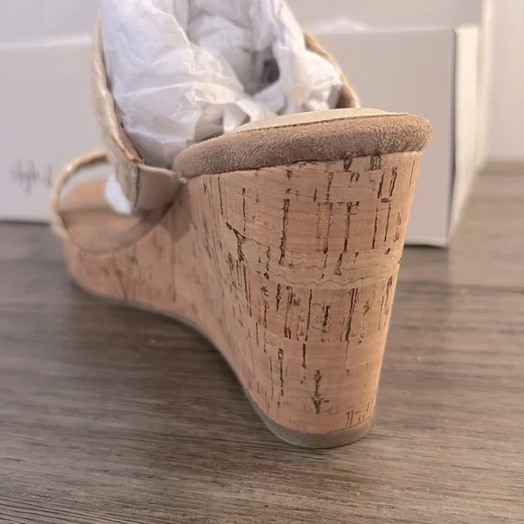 NIB [Style & Co.] Daliaa Wedge Sandals in Natural Woven Womens 9.5 / 11 - Picture 9 of 12